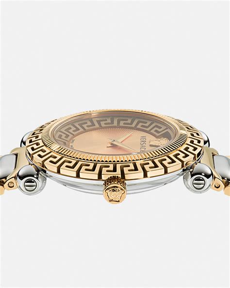 versace greca watch gold.